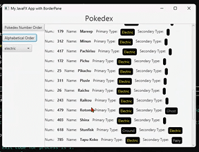 Pokedex screenshot
