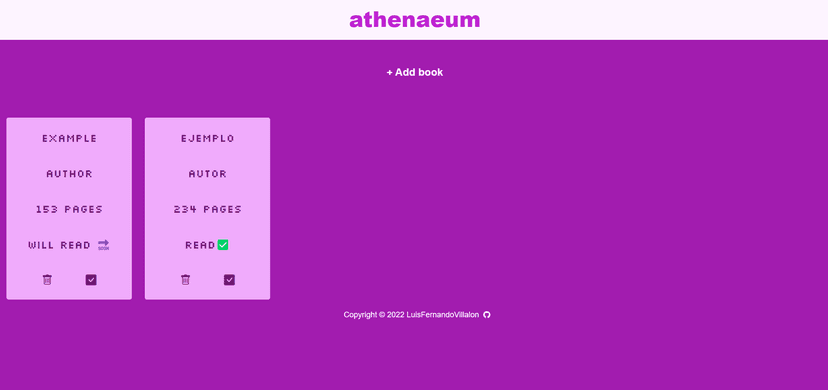 Library screenshot